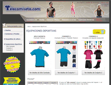 Tablet Screenshot of equipaciones.telecamiseta.com